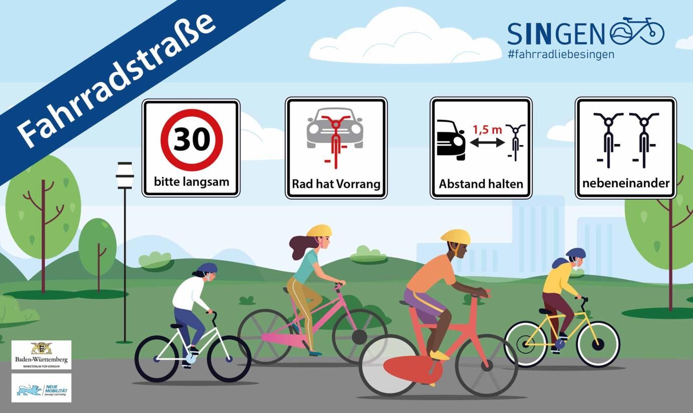 Welche Regeln gelten auf einer Fahrradstraße?