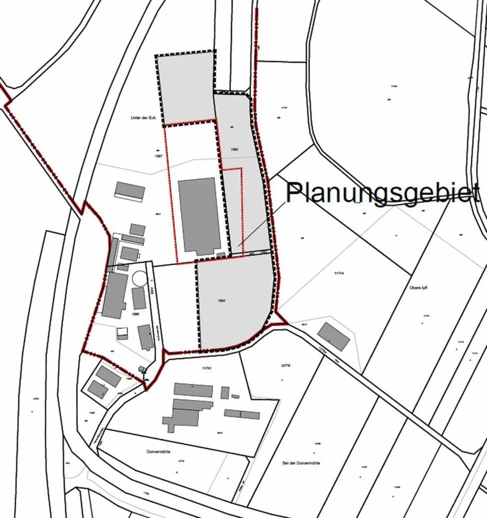 Plan zur Bekanntmachung.