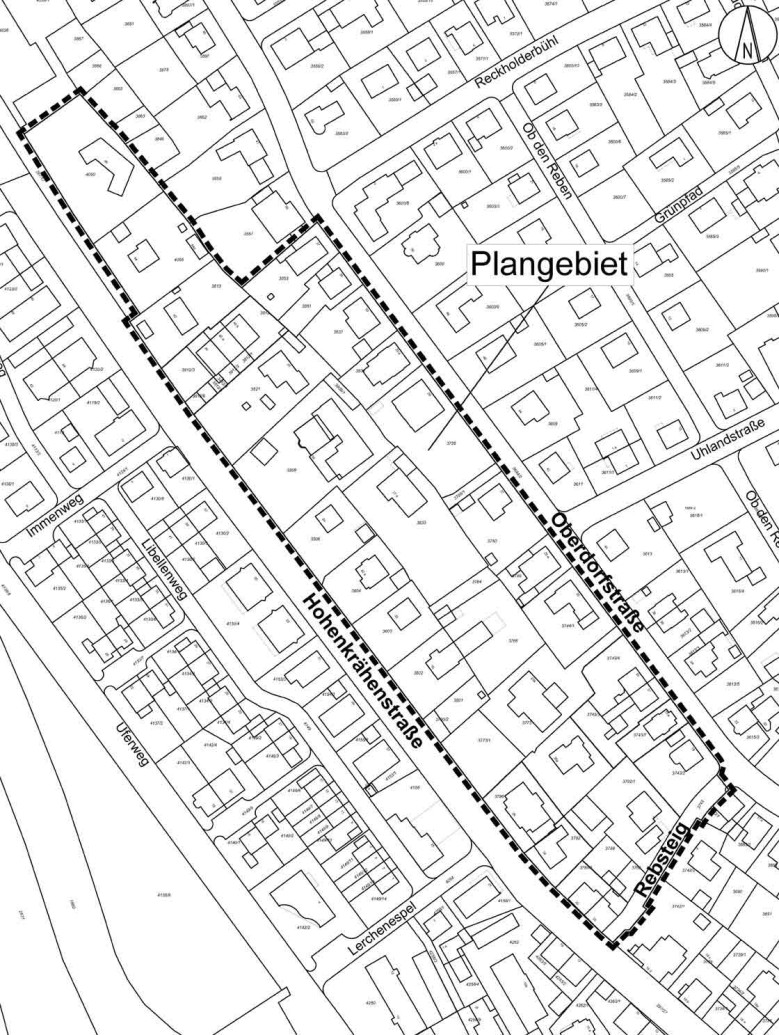 Plan zur Bekanntmachung.