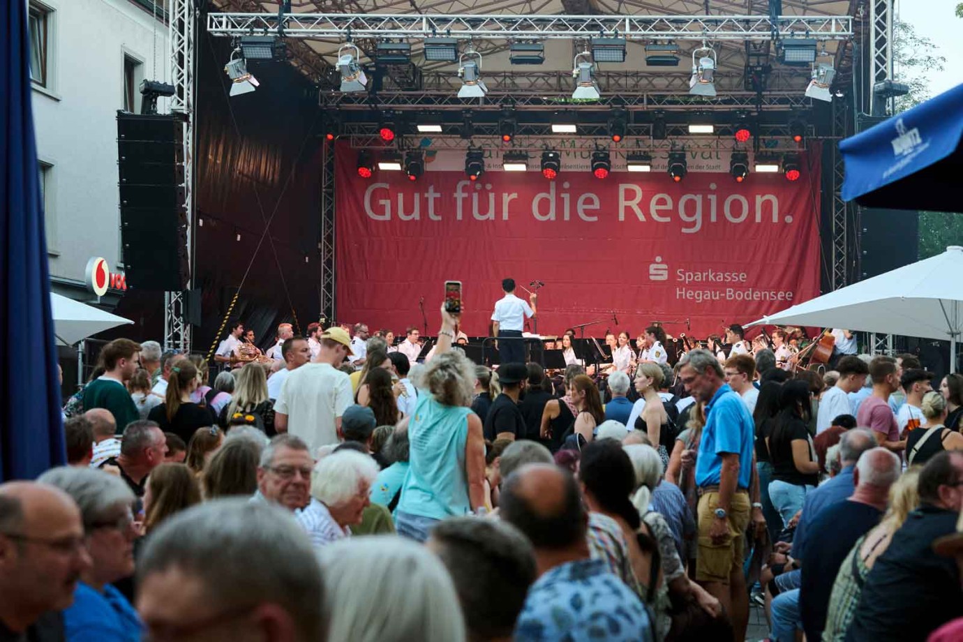 Das Konzert des Landespolizeiorchesters Baden-Württemberg begeisterte das Publikum. Foto: Lukas Breusch, Stuttgart