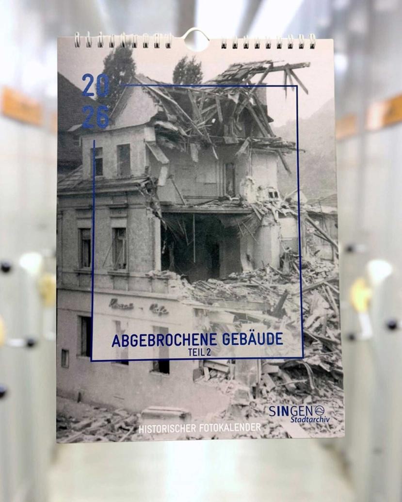 Das Titelblatt des neuen Fotokalenders des Stadtarchivs Singen. Das Titelblatt des neuen Fotokalenders des Stadtarchivs Singen.