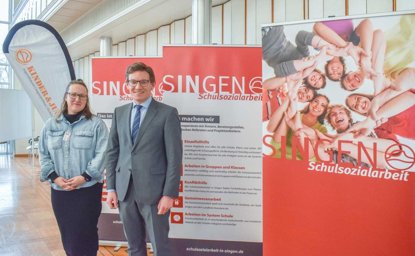 Marei von Bonin, Abteilungsleiterin Schulsozialarbeit, begleitete den Parcours vor Ort. Bürgermeister Marcus Röwer besuchte die Veranstaltung als neuer Schirmherr.