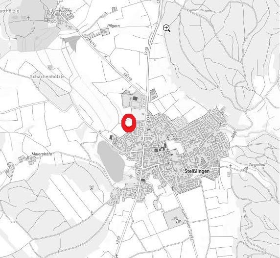 Das Plangebiet der FNP-Änderung „Wohnbaufläche“ liegt am westlichen Ortsrand von Steißlingen; es umfasst eine Fläche von ca. 1,6 ha Wohnbaufläche.
