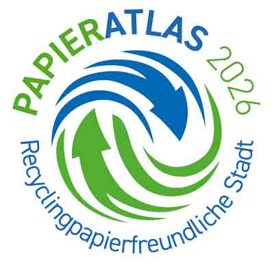 Siegel „Recyclingpapierfreundliche Stadt“