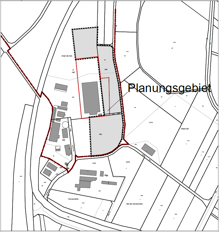 Plan zum "Reitplatz Dornermühle".